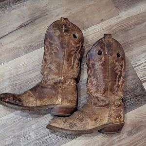Double H Tan Leather Boots